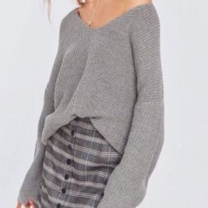 Grey oversized sweater